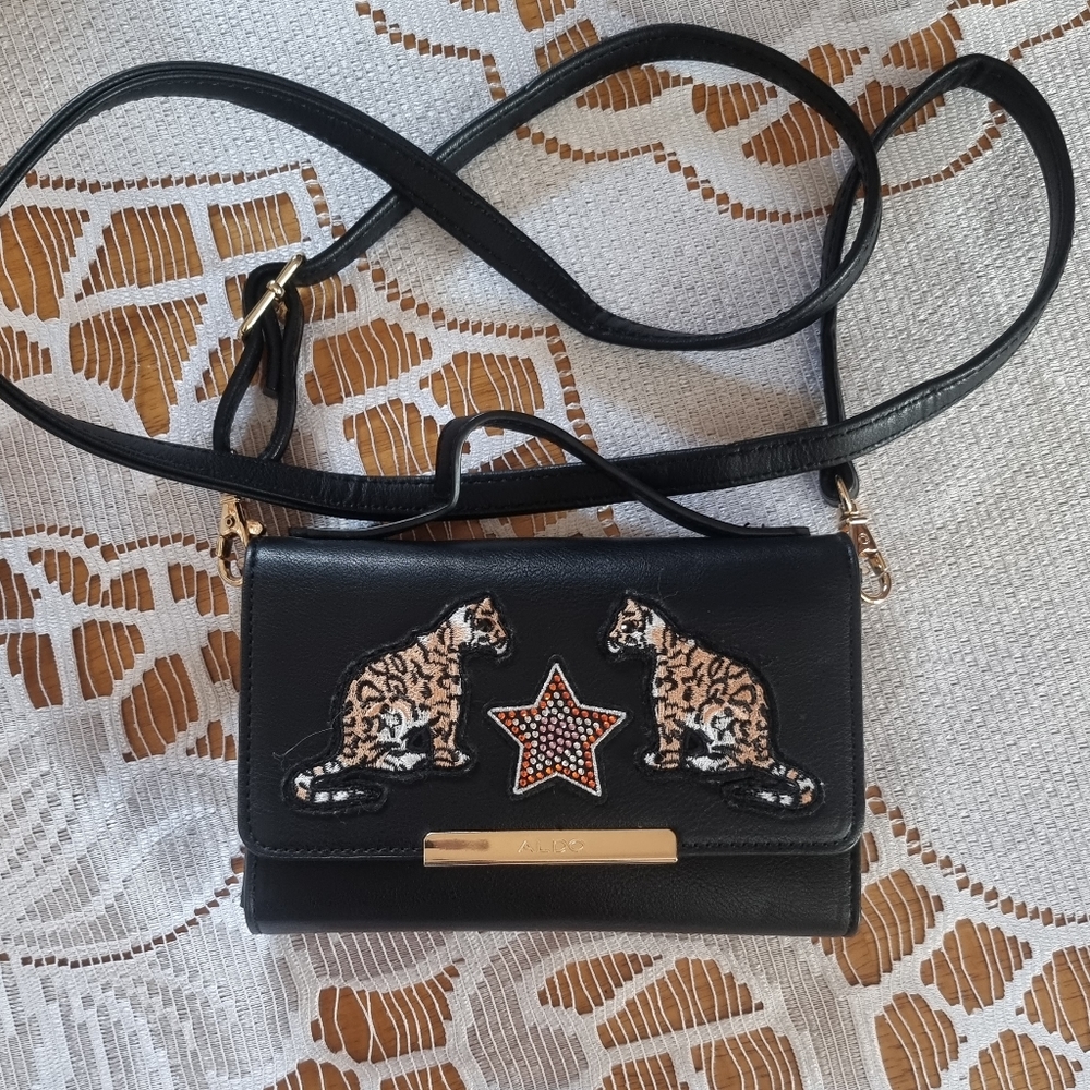 Aldo Mini Crossbody Embellished Bag with Cougars